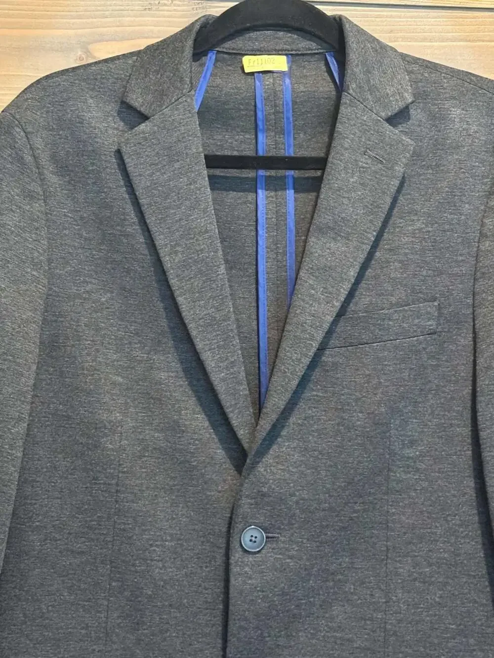 Apt 9 Premier Flex Stretch Knit Sport Coat Blazer Charcoal Gray 38R